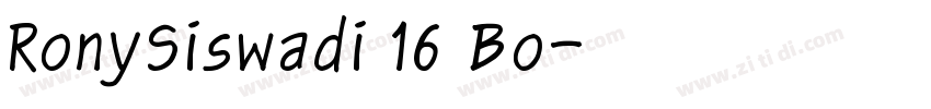 RonySiswadi 16 Bo字体转换